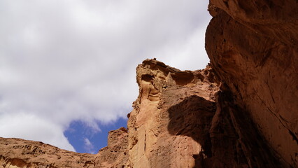 Fototapeta premium Rocks near Solomons pillars, Timna Park, Negev desert, Israel