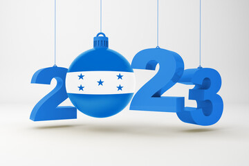  2023 Year and Honduras Ornament