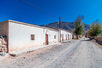 Fototapeta na wymiar the village of La Poma in Argentina In the Andes of South America