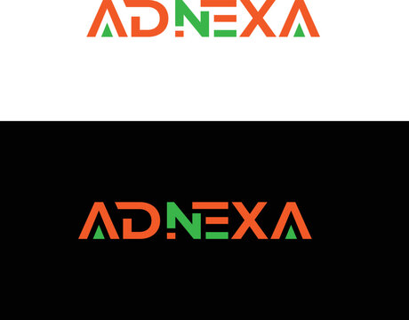 typography letter logo monogram adnexa with special character vector