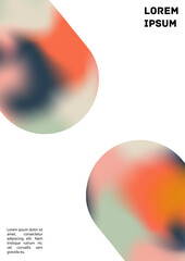 Vector Gradient Colorful Cover. Holographic Abstract Background Poster Design Template.