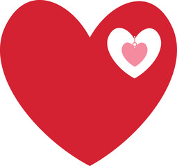 Valentines day hearts vector illustration