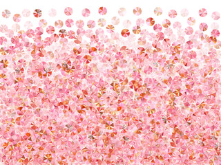 Rosy gold paillettes confetti placer vector illustration. Valentine's day background design. Luxury lustering bead particles party decor. Romantic love valentine confetti.