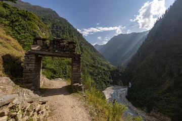 Rideaux velours Manaslu Nepal Manaslu Circuit Himalaya