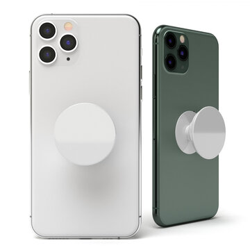 White phone Pop sockets