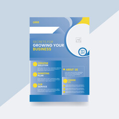 Corporate business flyer design promotion banner background template