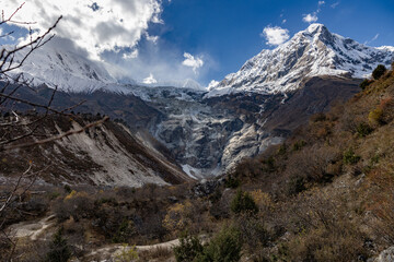 Fototapeta na wymiar Nepal Manaslu Circuit Himalaya