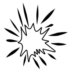 Doodle Explosion Comic Vector