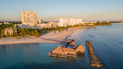Sunset in Playa Juan Dolio, Dominican Republic.