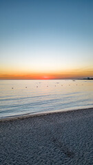 Sunset in Playa Juan Dolio, Dominican Republic.