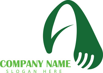 Fototapeta premium Nature Leaf Green Logo Design