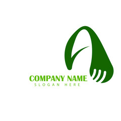 Fototapeta premium Nature Leaf Green Logo Design