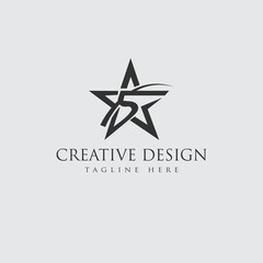 	
5 star logo design
