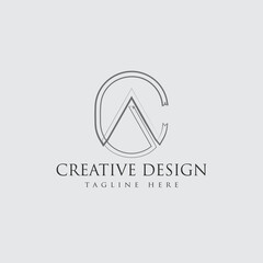 	
AC a c Letters logo design with leaves on branches around. Vector Illustration with A and C letters.