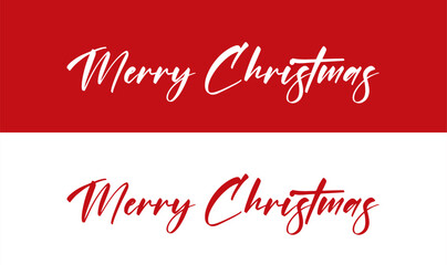 Merry Christmas script hand lettering on white and red backgrounds, Merry Christmas text styles, Merry Christmas 2023 calligraphy