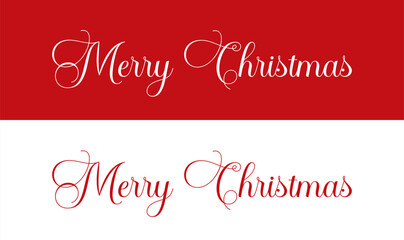 Merry Christmas script hand lettering on white and red backgrounds, Merry Christmas text styles, Merry Christmas 2023 calligraphy