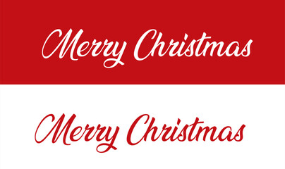 Merry Christmas script hand lettering on white and red backgrounds, Merry Christmas text styles, Merry Christmas 2023 calligraphy