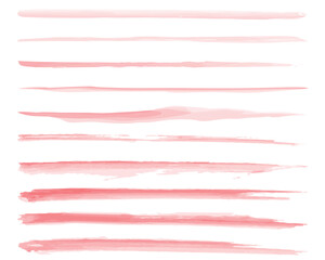 watercolor stroke line straight horizontal