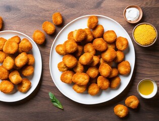 plate of boneless chicken