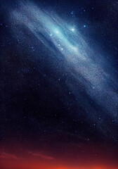 Fototapeta premium Dark starry galaxy sky. Nebula and universe concept. 