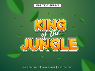 King of the Jungle 3D text effect