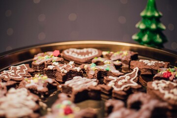 Gingerbread | Gingerbreads | Pierniczki | Pierniki | Ciastka | Ciasteczka | Świąteczne pierniki | Świąteczne pierniczki | Świąteczne ciastka | Święta | Wypieki | Boże Narodzenie | Wypieki świąteczne - obrazy, fototapety, plakaty