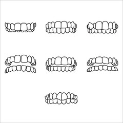 different types of the teeth problem set