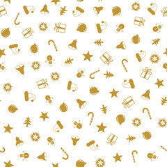 Seamless pattern for Christmas with elements Christmas.