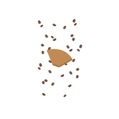 Filtre + grain de café 