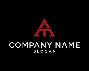logo for company logo initial AT