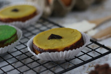 Kue Lumpur or mud cake, a traditional Indonesian cake