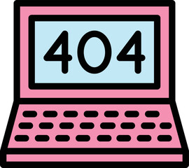 404 error Vector Icon Design Illustration