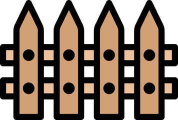 Fence Vector Icon Design Illustration