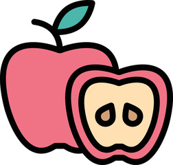 Apple Vector Icon Design Illustration