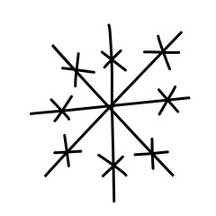 Snowflake Doodle Icon