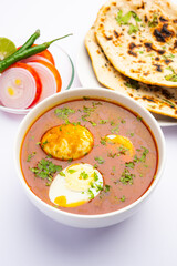 Anda Masala or Egg Curry is popular indian spicy food