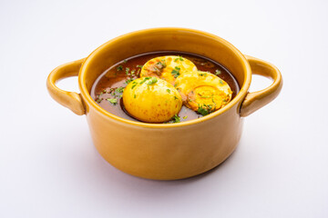 Anda Masala or Egg Curry is popular indian spicy food