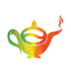 Coffee Kettle logo design icon template.  Coffee pot design vector.