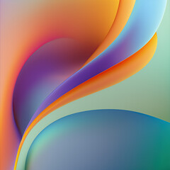 Abstract colorful background with smooth line