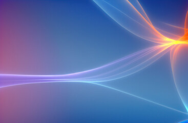 Abstract blue and purple background with smooth line