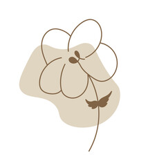 aesthetic pastel blob with leaf