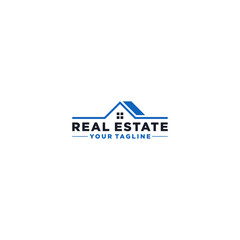 real estate logo template in white background