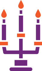 Candle Vector Icon Design Illustration
