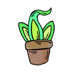 Cartoon Flower Pot Clipart