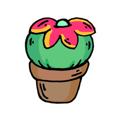 Cartoon Flower Pot Clipart