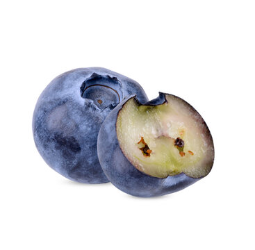 Fresh blueberry isolated on transparent background (.PNG)