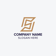Fototapeta premium LETTER LOGO S