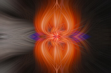 Twisted twirl abstract design