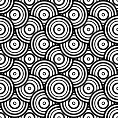 seamless pattern with circles design, illustration, ornament, swirl, fabric, geometric.