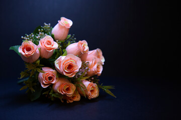bouquet of roses pink flowers
